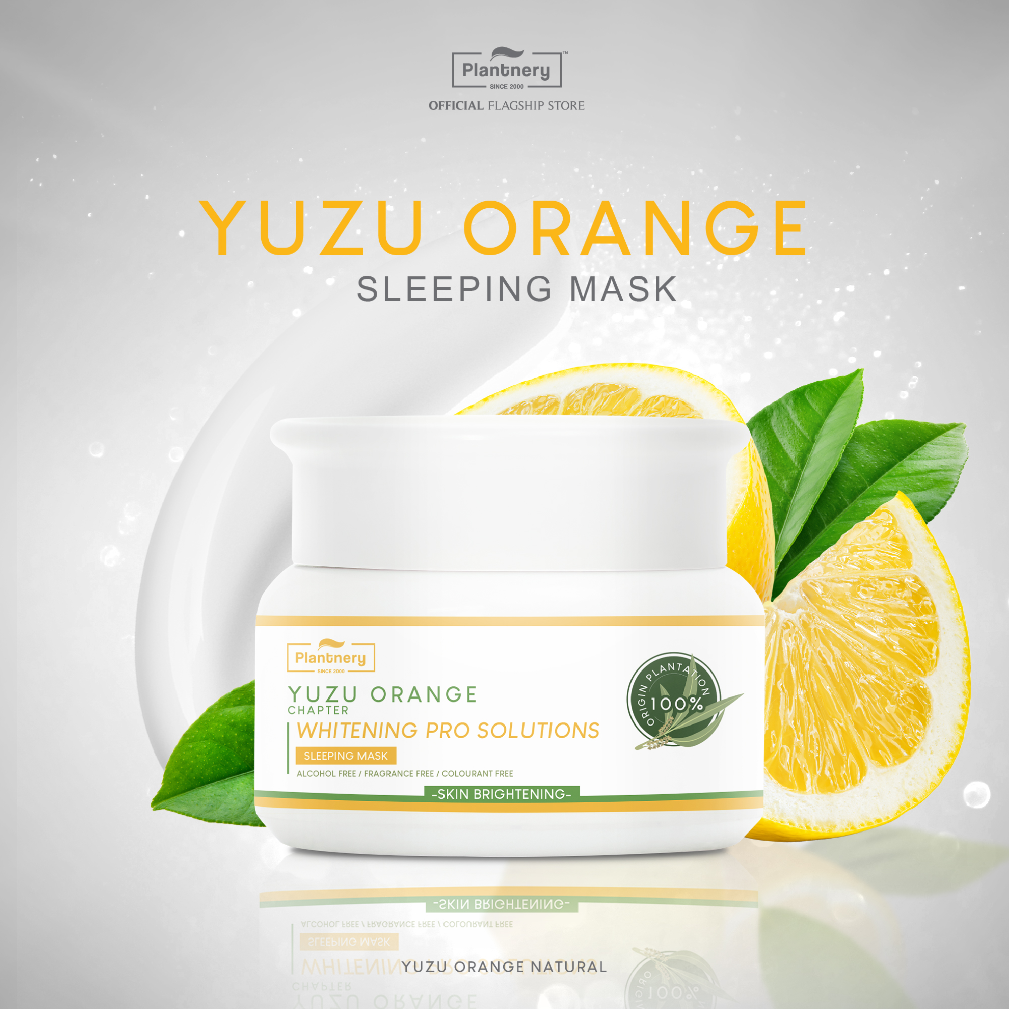 PLANTNERY™ YUZU ORANGE SLEEPING MASK 1