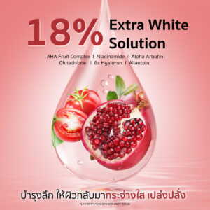 GP03 0041 Banner Plantnery Pomegranate AHA Extra White Red Body Serum 03